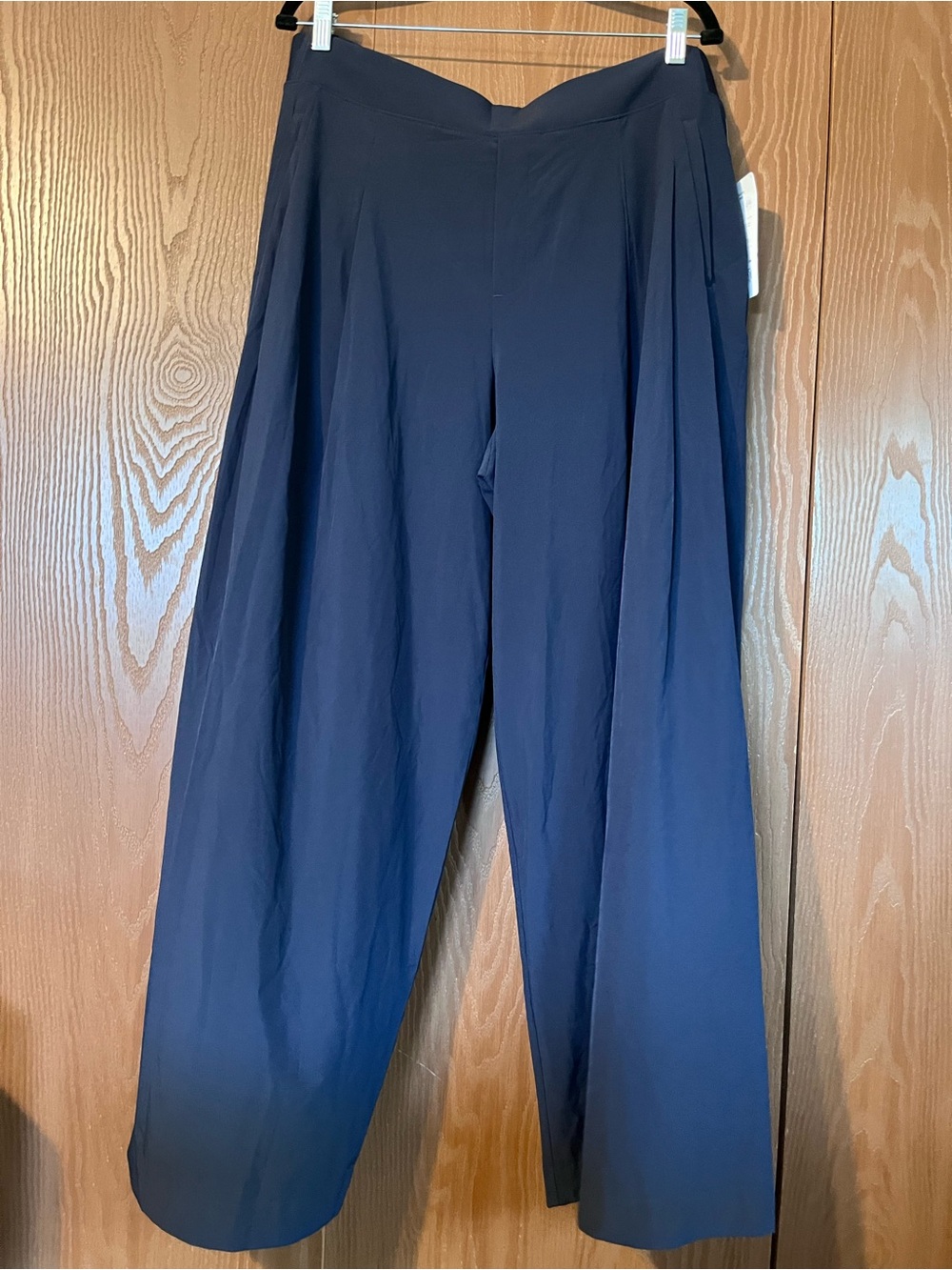 Athleta Navy Wide-Leg Pull-On Pants